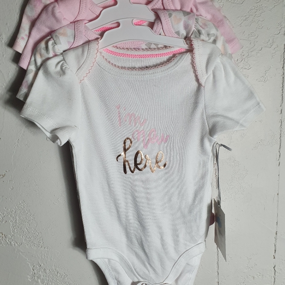 4 pack short sleeve bodysuits 3-6 months - Picture 2 of 8
